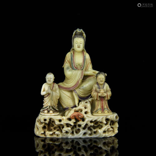 A Chinese Carved Shoushan Buddha
