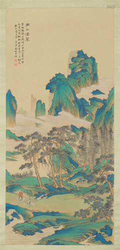 CHINESE SCROLL PAINTING OF MOUNTAIN VIEWS