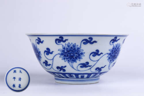 A Chinese Blue and White Porcelain Bowl