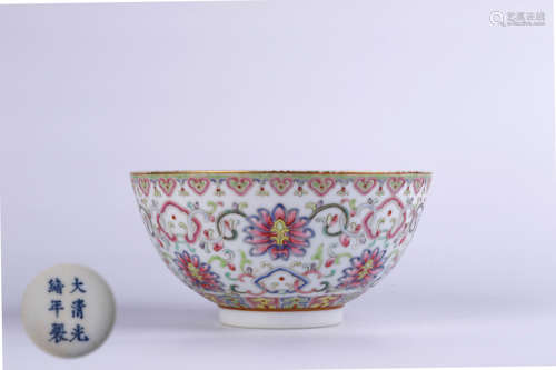 A Chinese Famille-Rose Porcelain Bowl