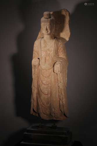 北齐  石雕菩萨像