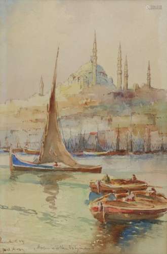 A painting of view near Istanbul