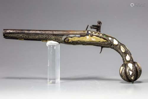 An Ottoman flintlock pistol