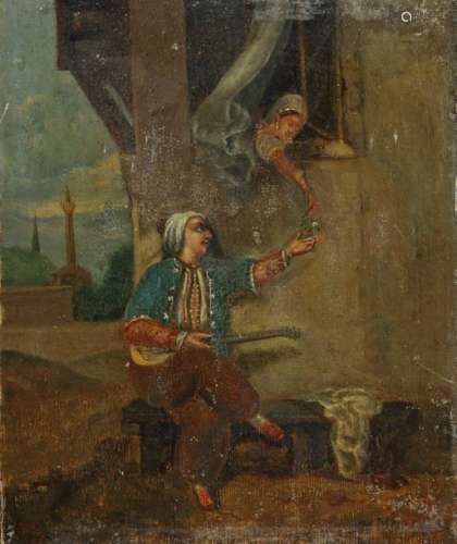 A painting depicting The Seranade