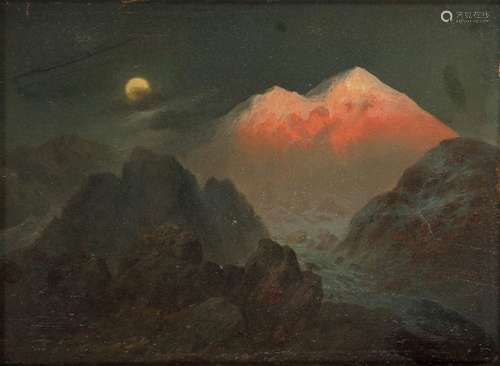 Moonlight over the Elburs Mountain, Caucasus