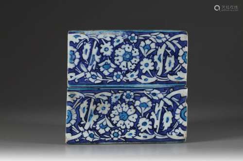 A pair of Iznik tiles