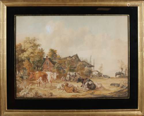 P.G. van Os, Boerenhoeve met vee
