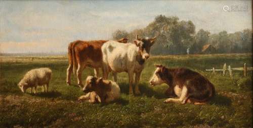 H. Savrij Fec., Zonnig landschap met koeien