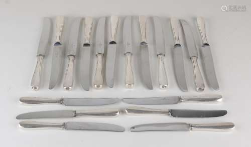Messen met zilveren heft (18x)