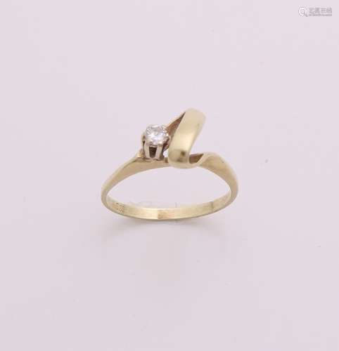 Gouden ring met diamant