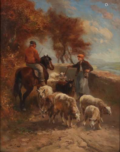 Henry Schouten, Bergpad met herders en schapen