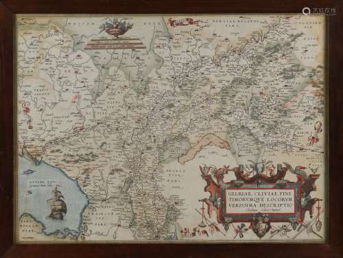 Antieke landkaart