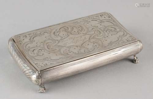 Zilveren tabaksdoos, 1868