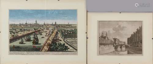 2x Gravures, Middelburg+Zierikzee