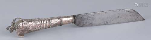 Antiek zilveren mes, 18e eeuw