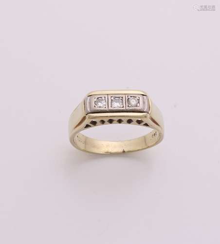 Gouden ring met diamant