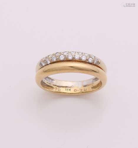 Gouden ring met diamant