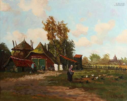 H. Reerink, Boerderij met kippen