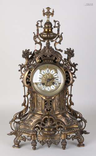 Antieke Franse bronzen pendule, 1880