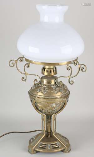 Messing Art Nouveau lamp