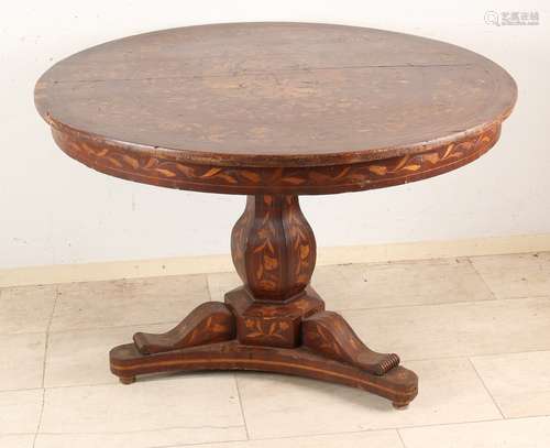 Tafel met marqueterie, 18e eeuw