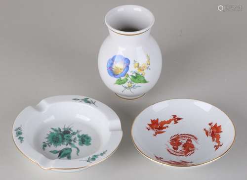 3x Meissen, divers