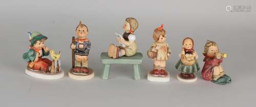 6x Hummel figuren van Goebel (divers)