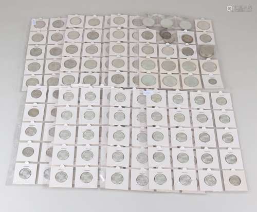 Groot lot zilveren munten