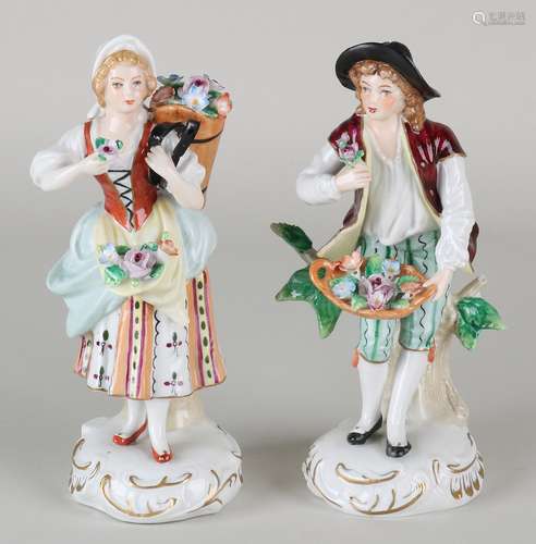 2x Sitzendorf figuren