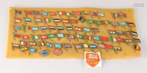 Verzameling authentieke pins Olympiade 1964