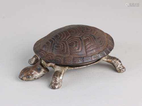 Antieke tafelbel in schildpadvorm, 1900