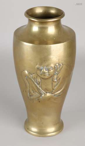 Antieke Chinese/Tibetaanse bronzen vaas, 1900