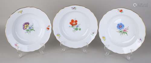 3x Meissen borden