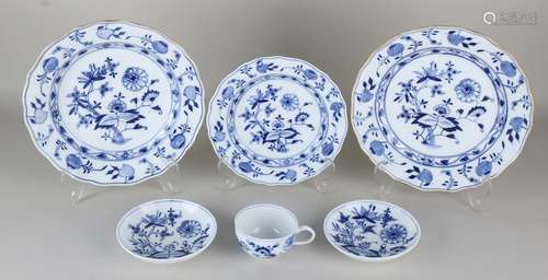 6x Duits Meissen porselein