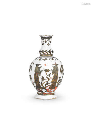 A Dorotheenthal faience vase, circa 1720