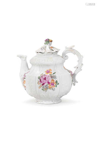 A Nove, Antonibon's factory, porcelain teapot and cover, circa 1765