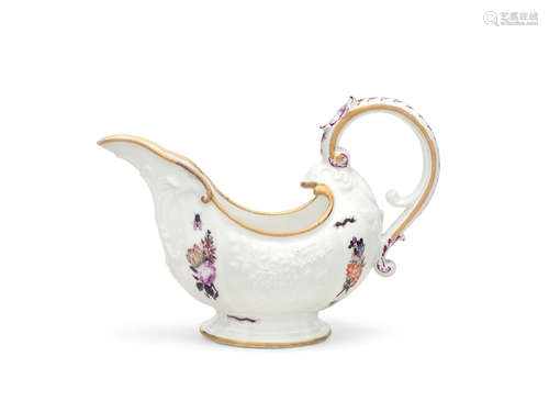 A Meissen sauceboat, circa 1745-50