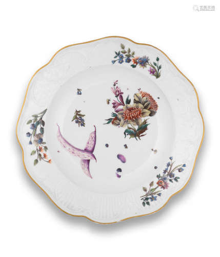 A Meissen soup plate from the 