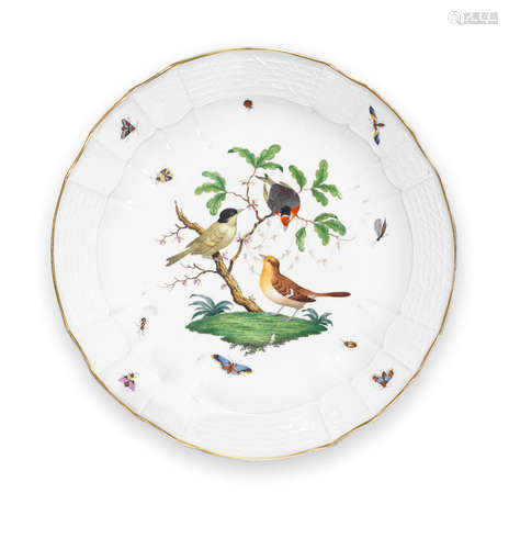 A Meissen large circular dish, early 19th century