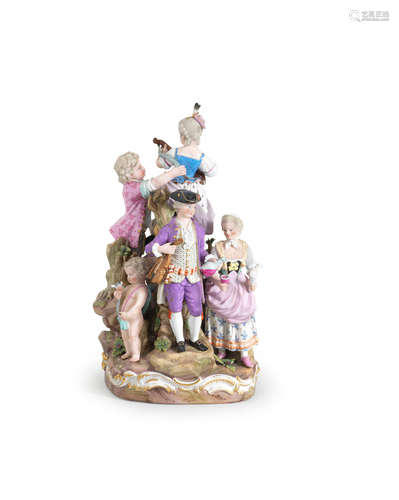 A large Meissen musical group, late 19th century