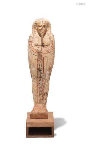 An Egyptian gilt and polychrome painted wood Ptah-Sokar-Osiris