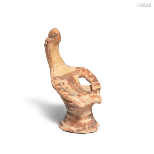 A Boeotian terracotta figure