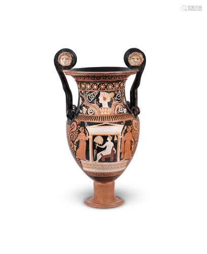 An Apulian red-figure volute krater