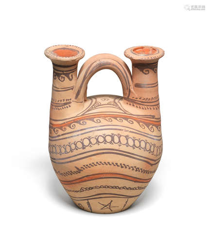 A Daunian pottery askos