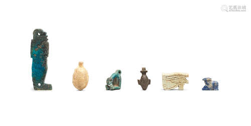 Six Egyptian amulets  6