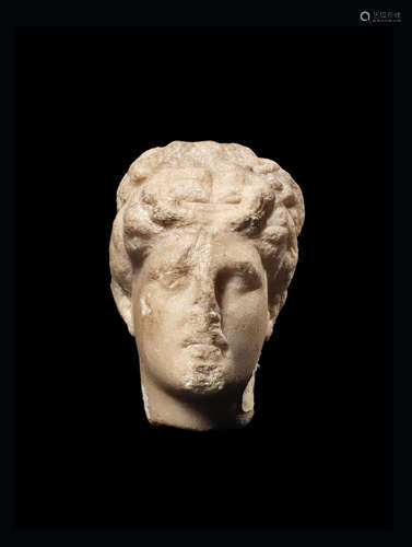 A Roman marble head of a Venus