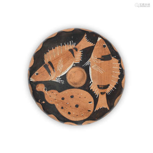 A Campanian red-figure fish plate