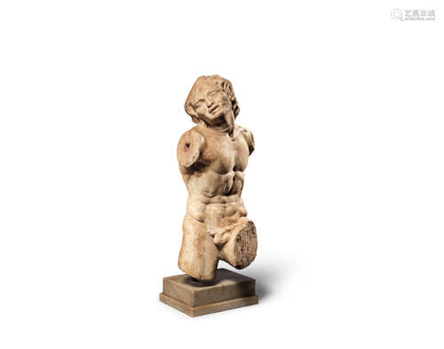 A Roman marble satyr