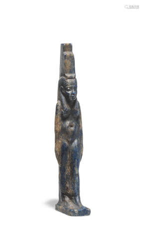 An Egyptian lapis lazuli amulet of Isis