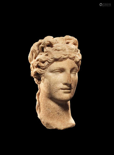 A Roman marble head of Venus